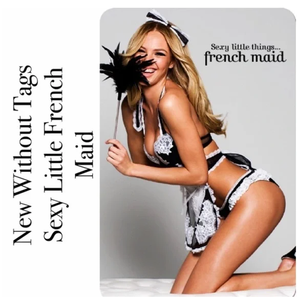 S Complete set Vs Victoria’s Secret sexy little thing french Maid Apron costume - Picture 4 of 17